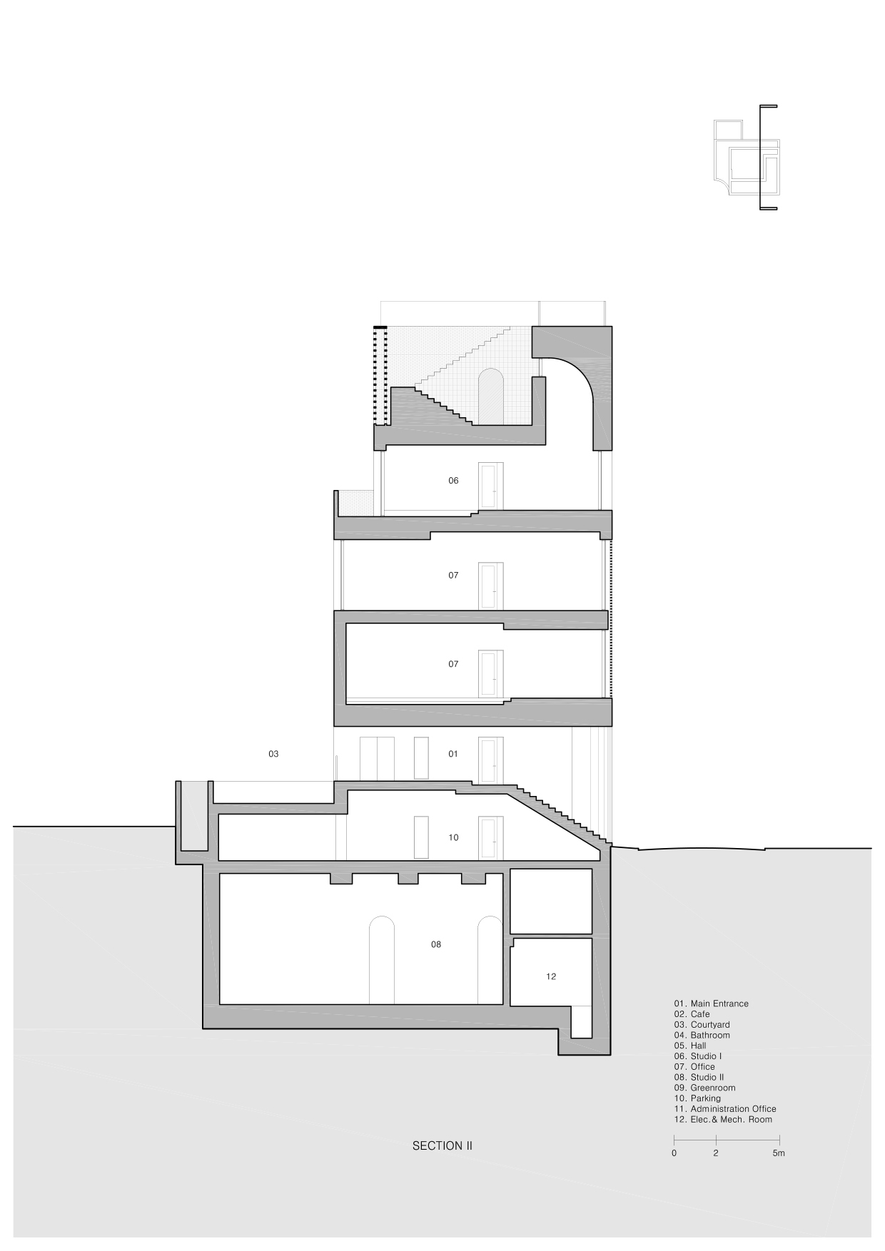 BIM建筑|Montage Hannam 电影工作室及总部 / stpmj