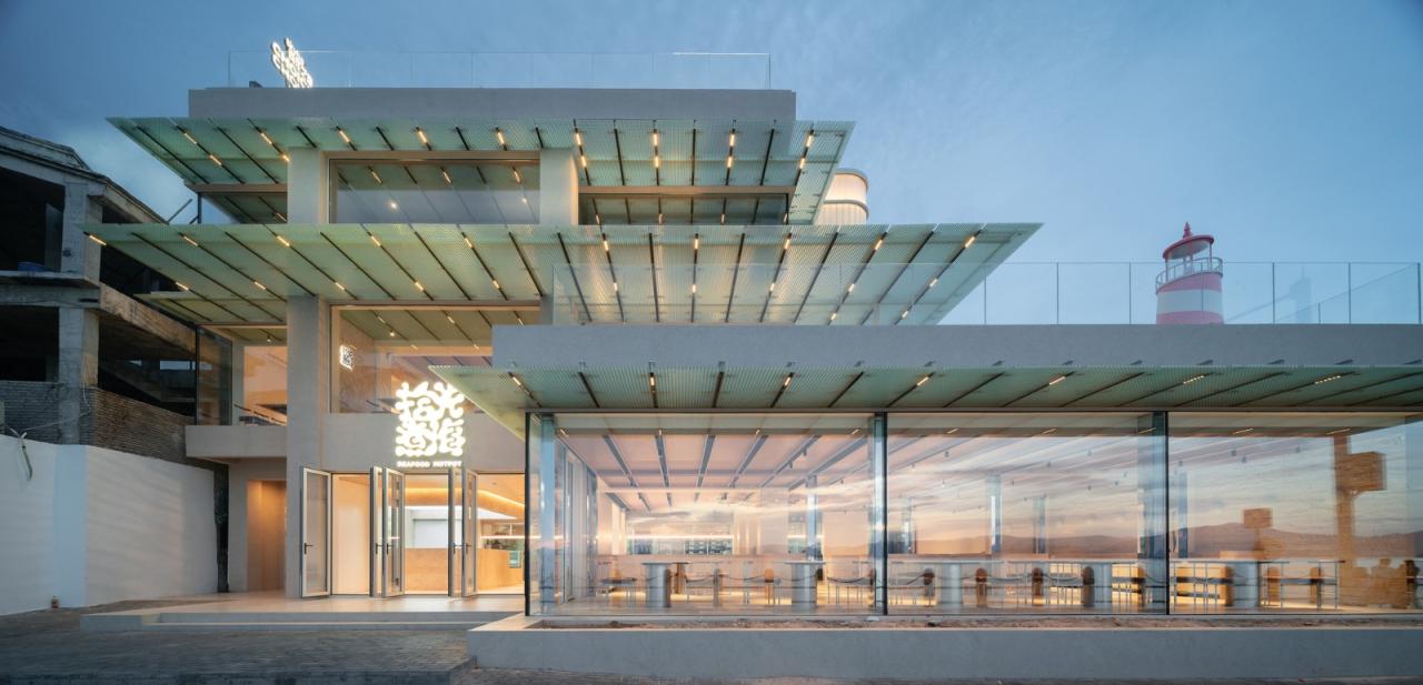 BIM建筑|三亚西岛自建房商业改造 / 叠重建筑