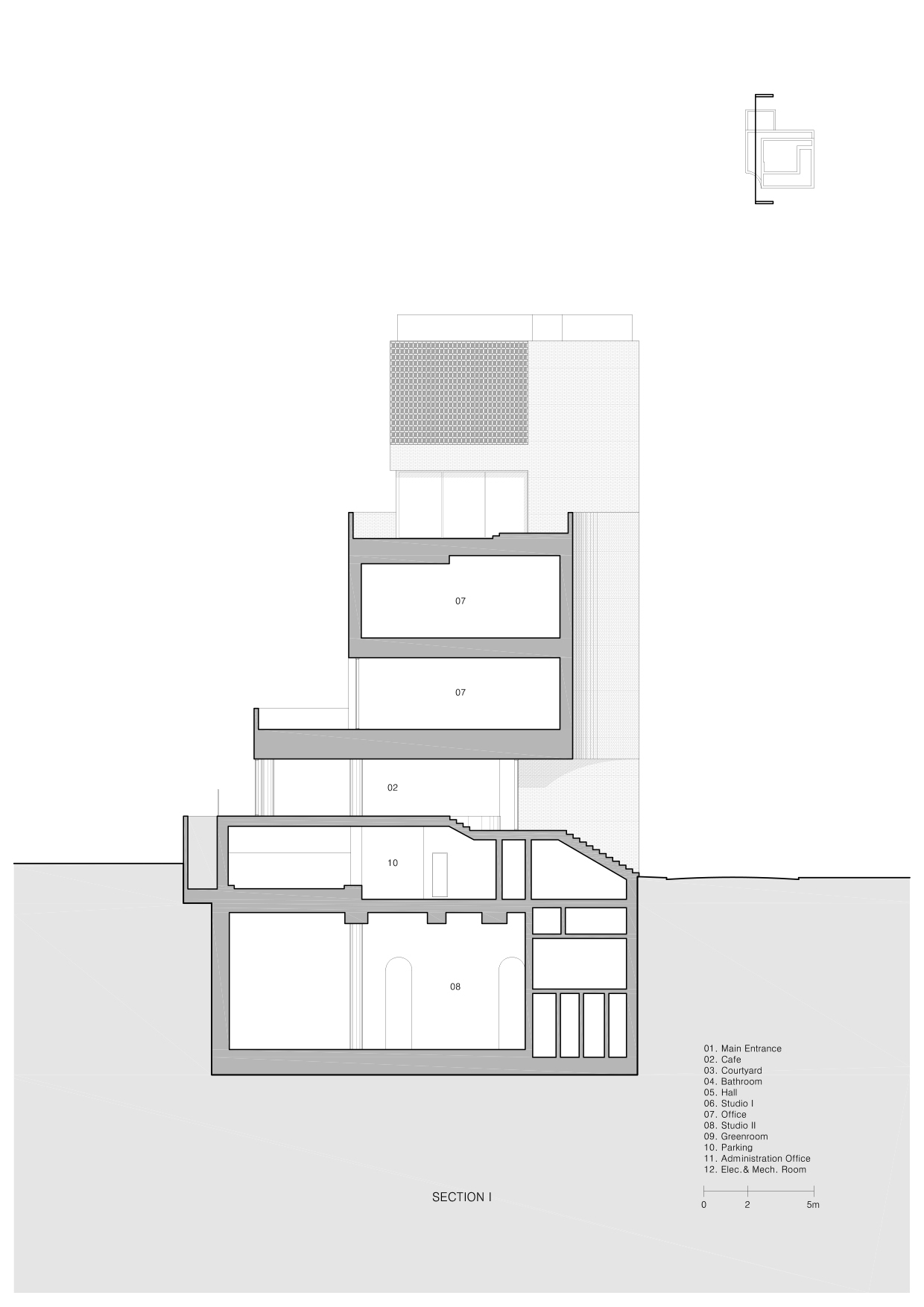 BIM建筑|Montage Hannam 电影工作室及总部 / stpmj