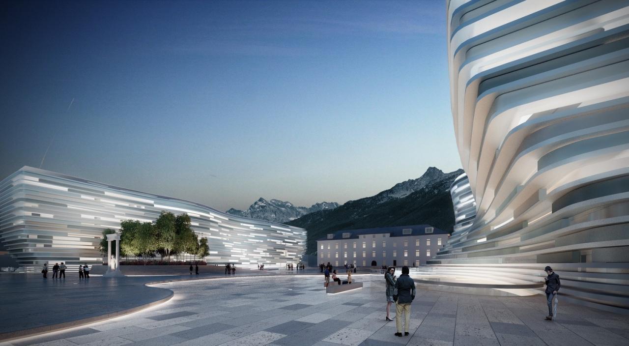 BIM建筑|冰川校园:瓦莱达奥斯塔大学新校区 / MCA建筑事务所