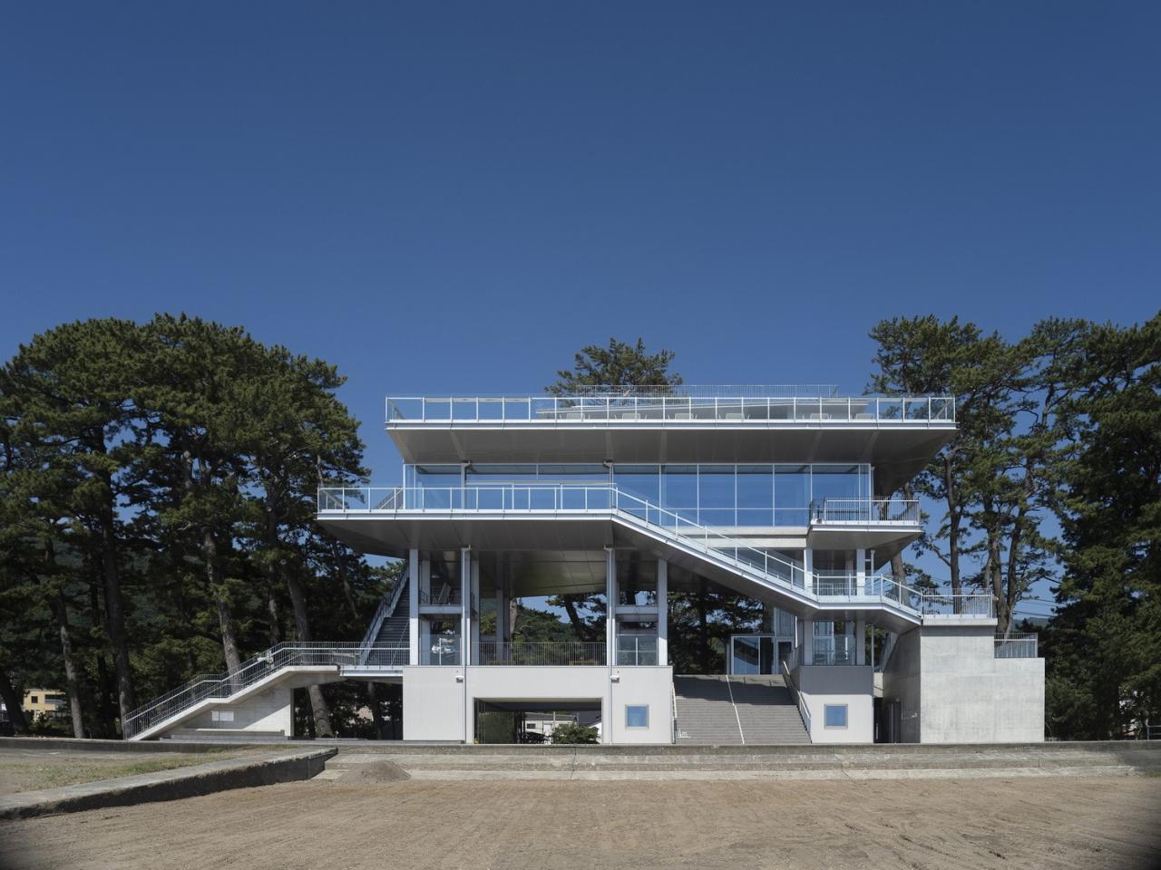 BIM建筑|海啸疏散综合体：Toi 橙色露台/ 今井实验室，东京大学IIS + 日本工营都市空间株式会社