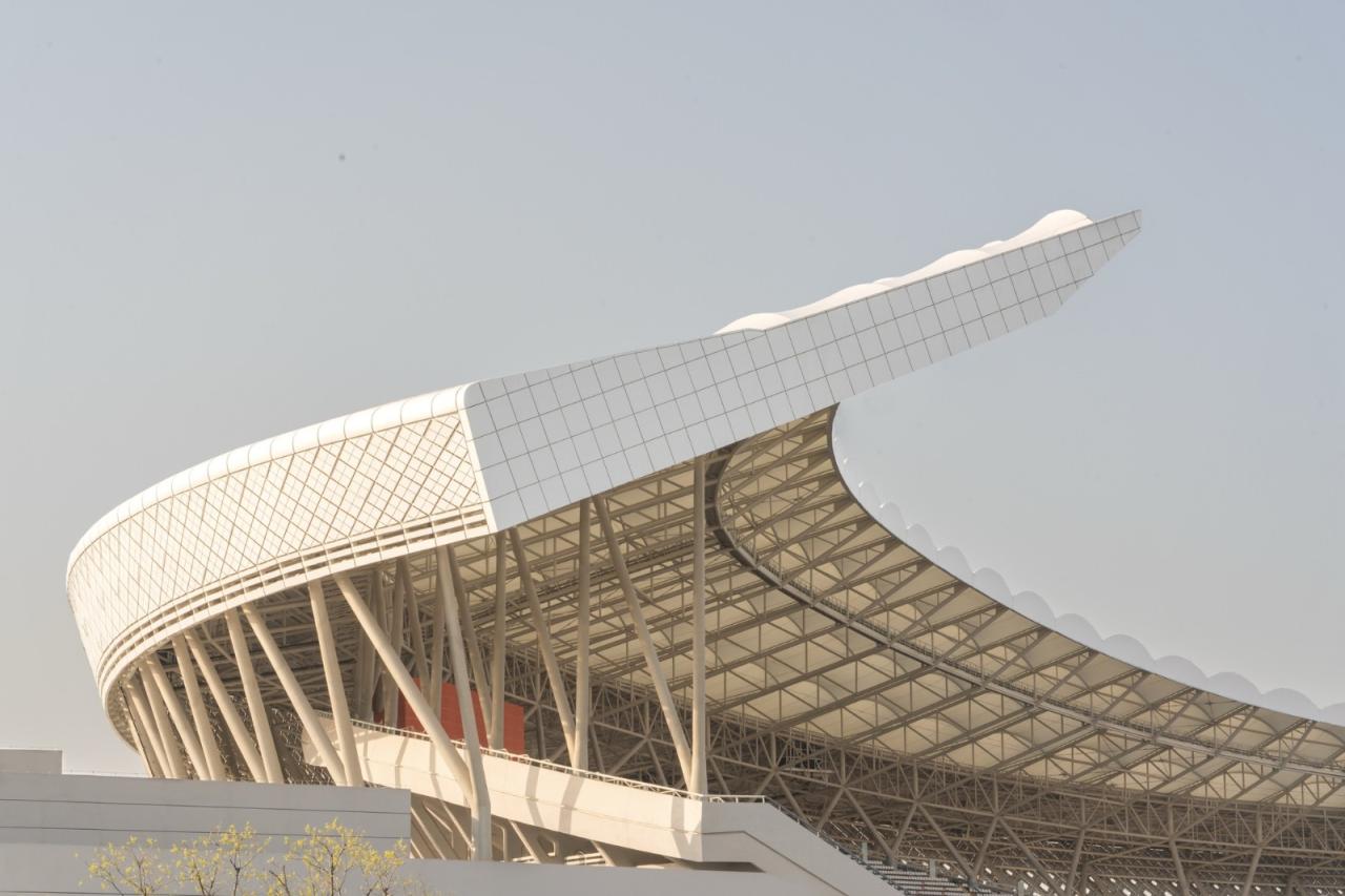 BIM建筑|襄阳全民体育运动中心 / 中南建院墨水尺工作室