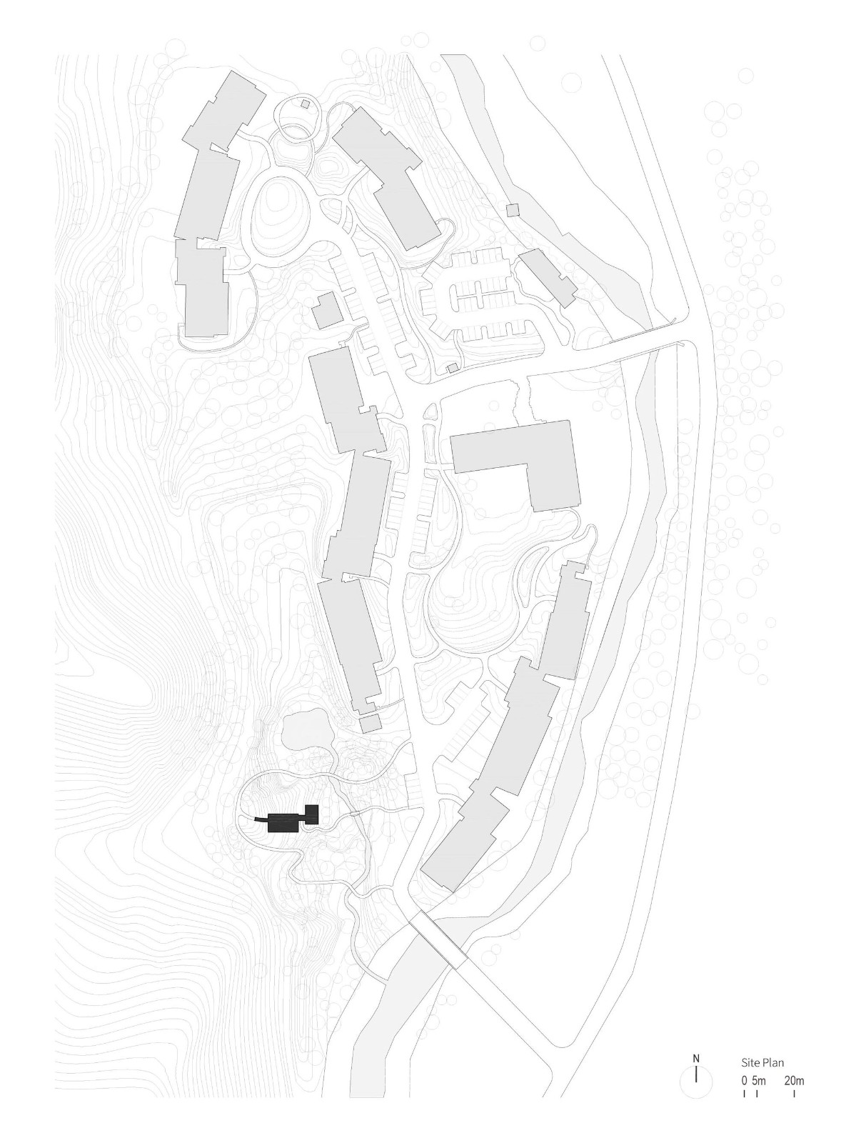 BIM建筑|雾灵山眼石汤泉，林中仪器 / 直向建筑