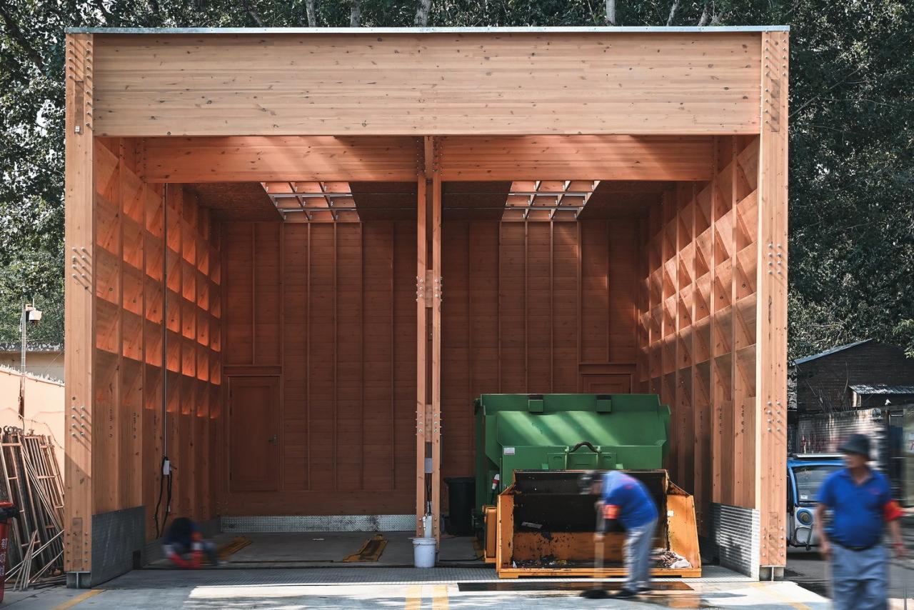 BIM建筑|廊坊北凤道垃圾中转站设计 / 园里建筑工作室