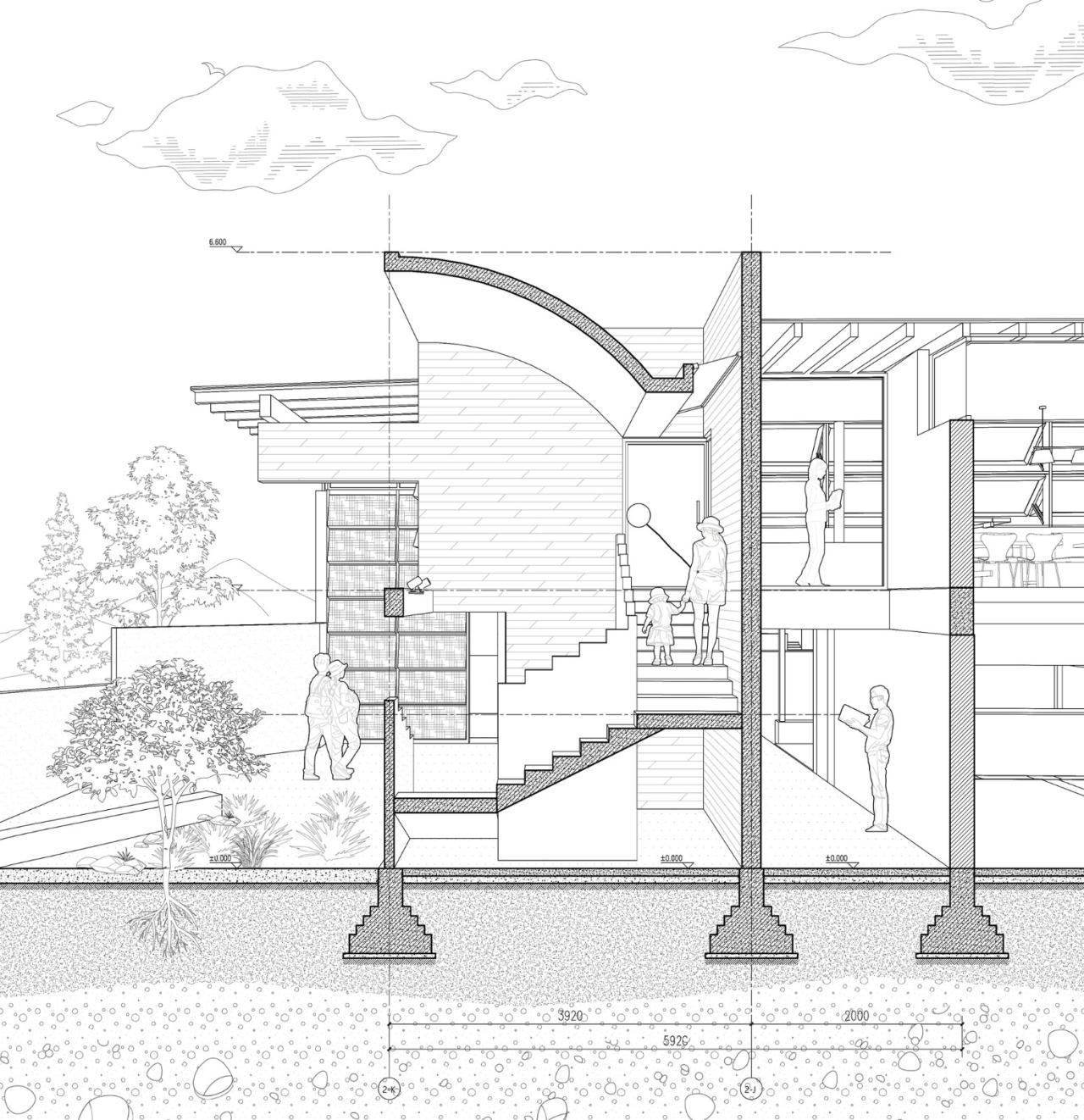 BIM建筑|联合村社区中心 / 合造社