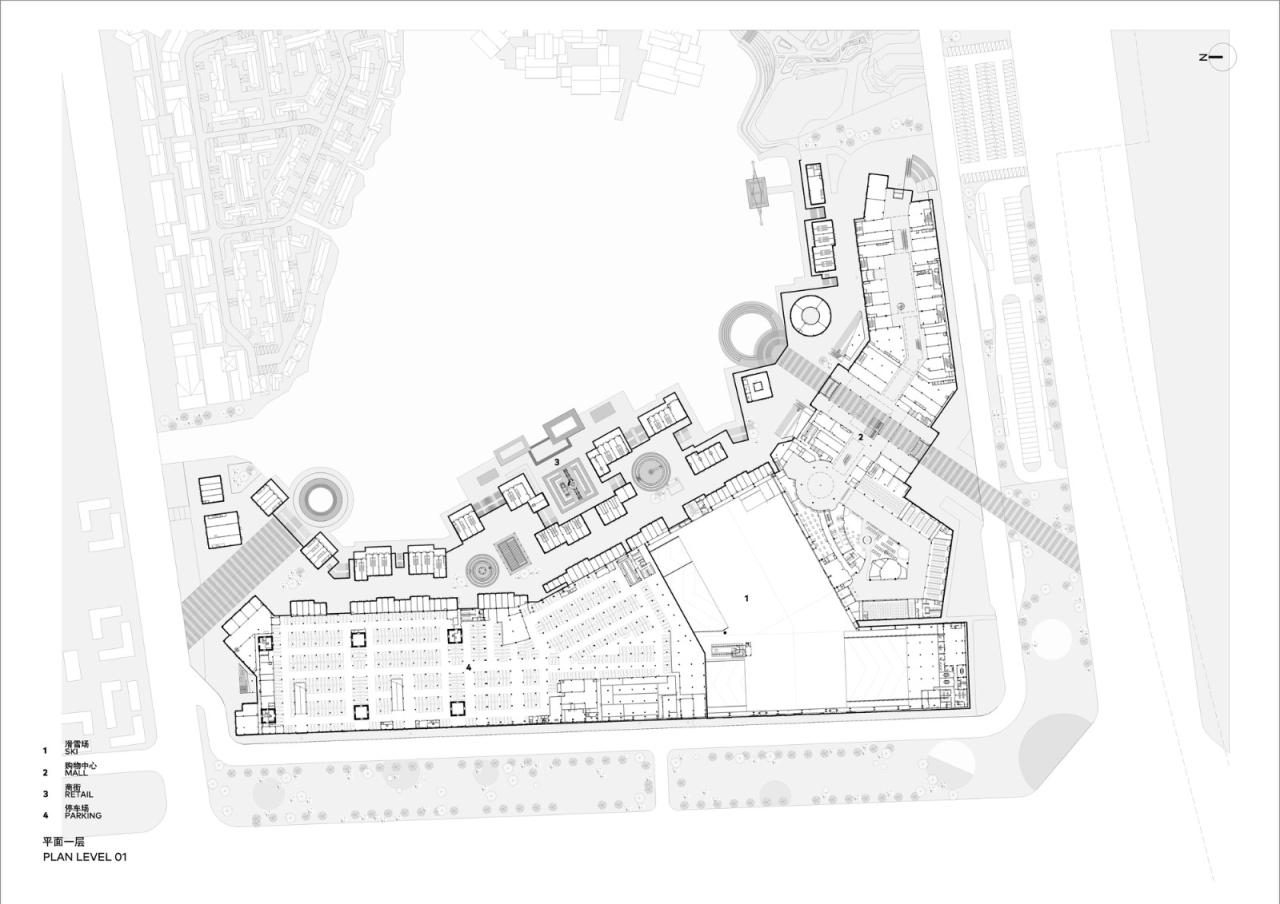 BIM建筑|武汉甘露山国际滑雪场 / CLOU 柯路建筑