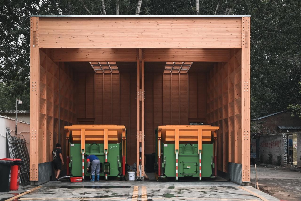 BIM建筑|廊坊北凤道垃圾中转站设计 / 园里建筑工作室