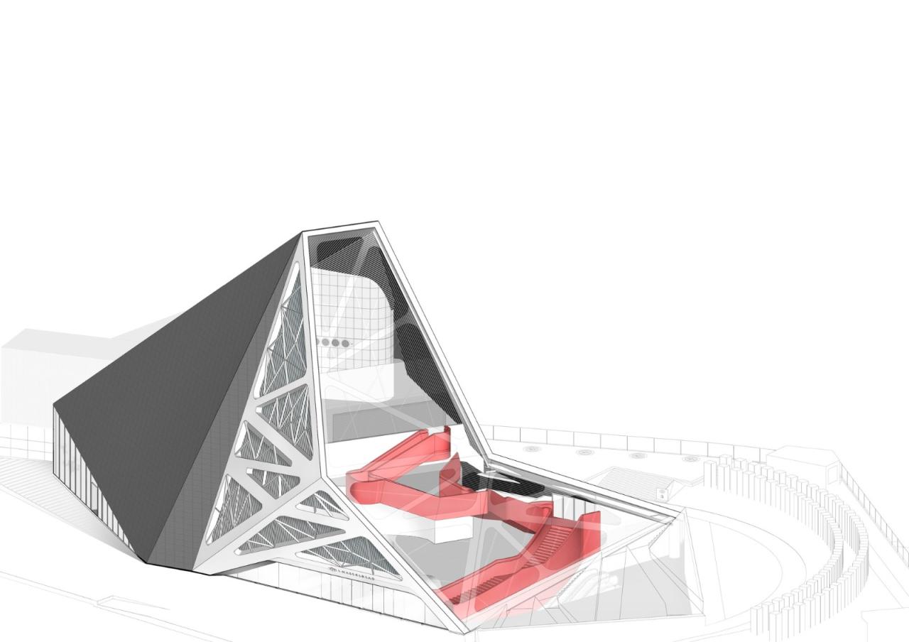 BIM建筑|大疆旗舰店 / 万社设计
