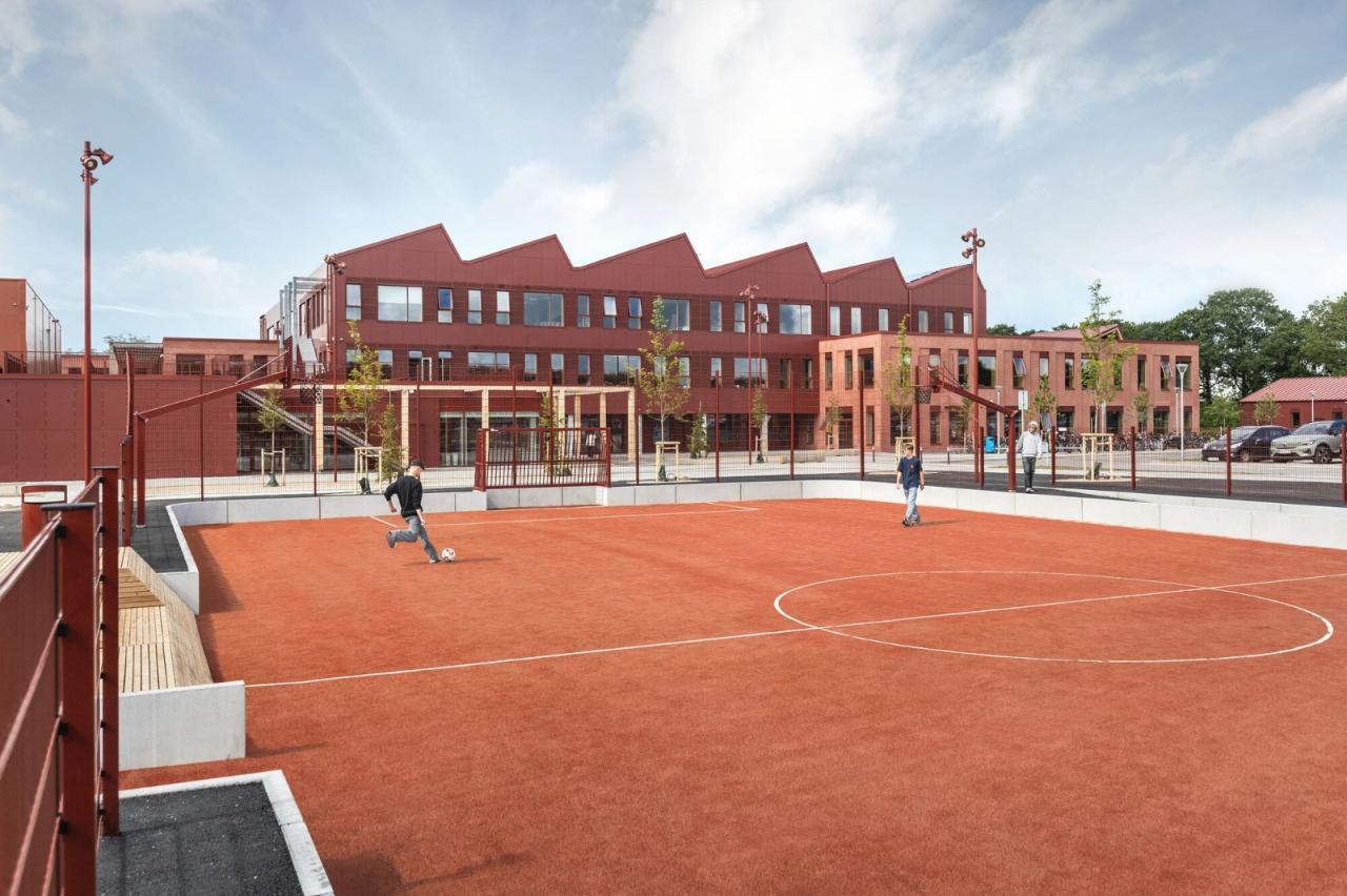 BIM建筑|Dybkær 学校 / Sweco Architects