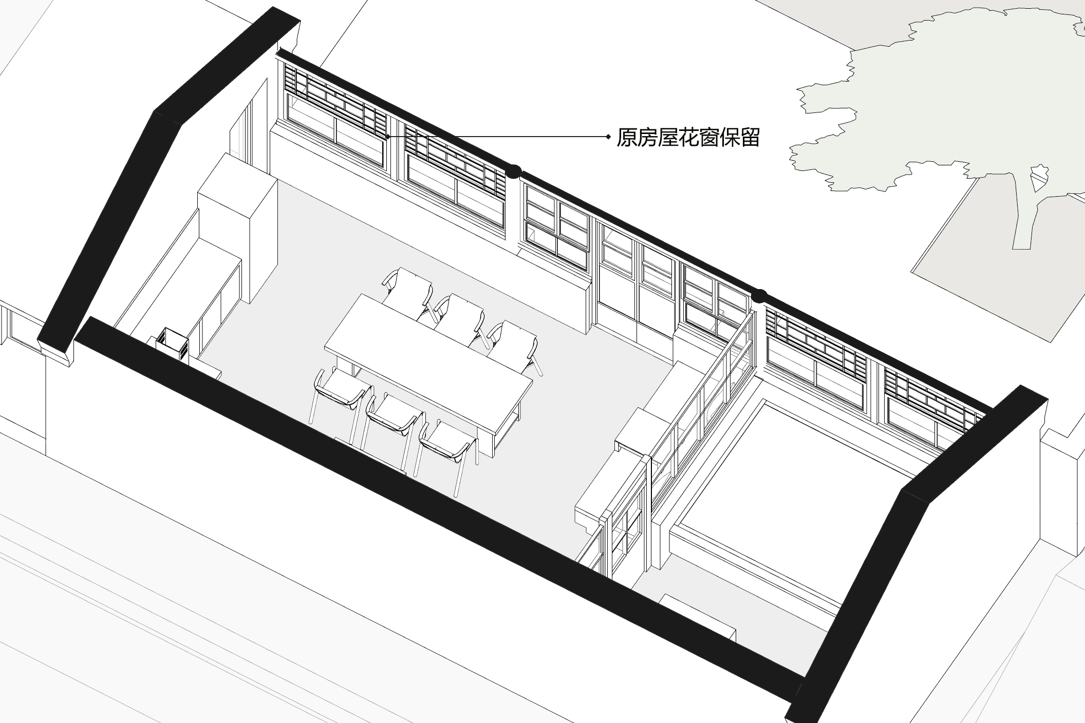 BIM建筑|后院·溜石港1号院改造 / GW空间设计