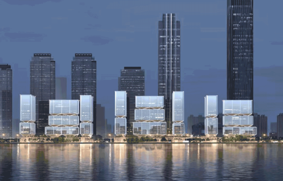 BIM建筑|武汉长江天际，line+朱培栋关于城市坐标的双重思考（下）