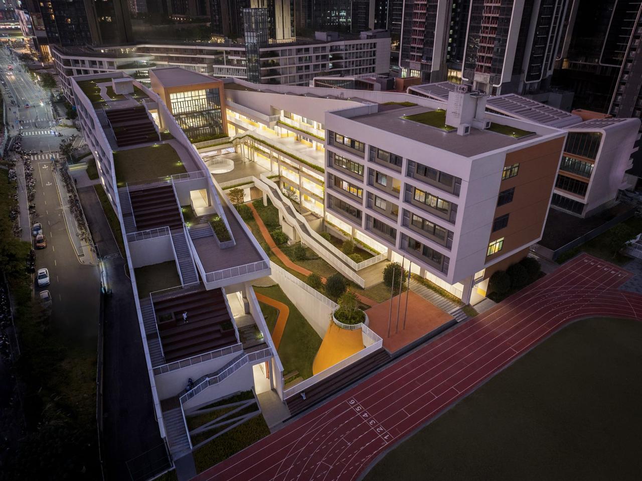 BIM建筑|深圳市龙华区清泉外国语学校初中部 / 一境建筑设计