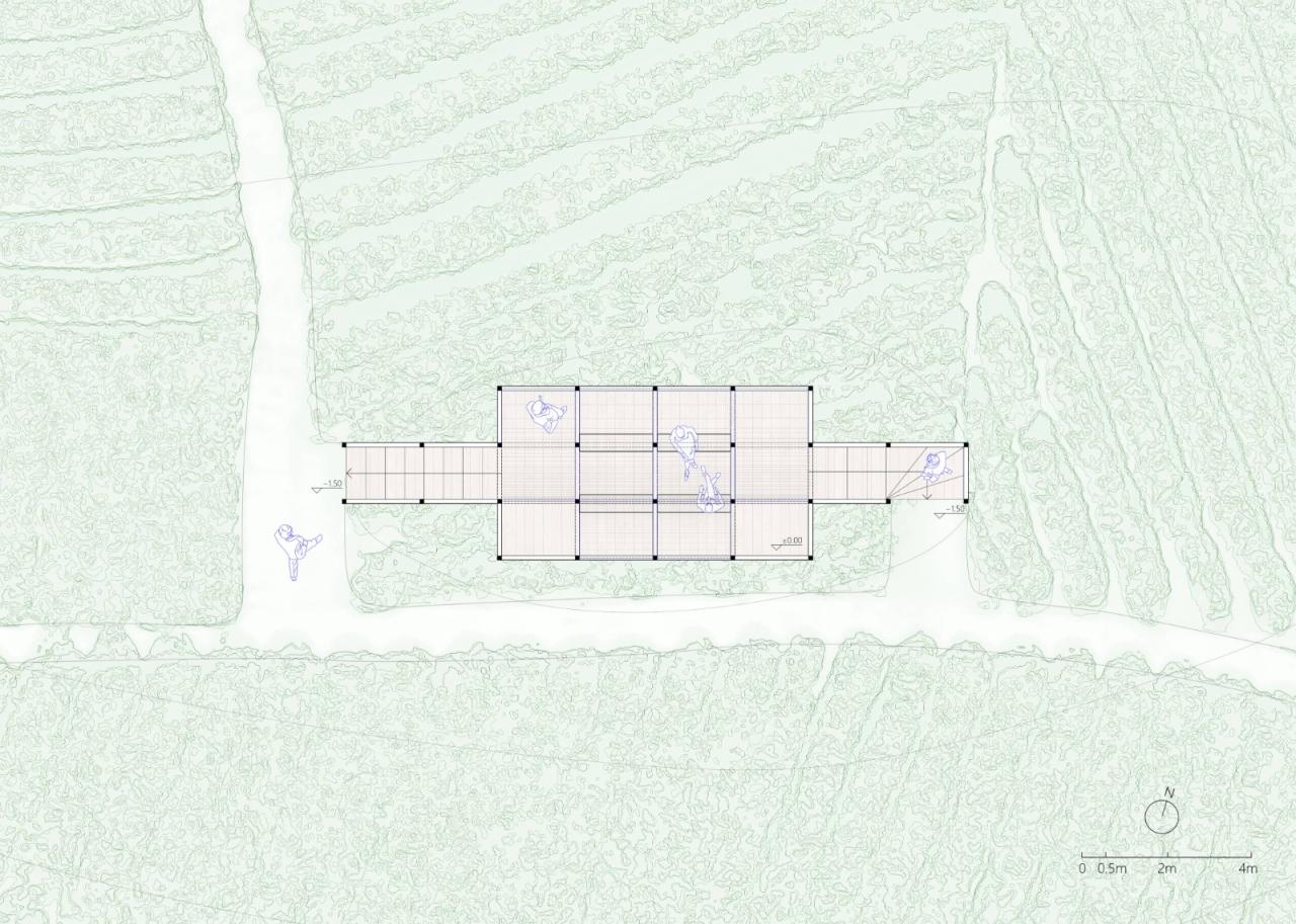 BIM建筑|长埭村艺术乡建系列-茶山浮亭 / 由牧建筑