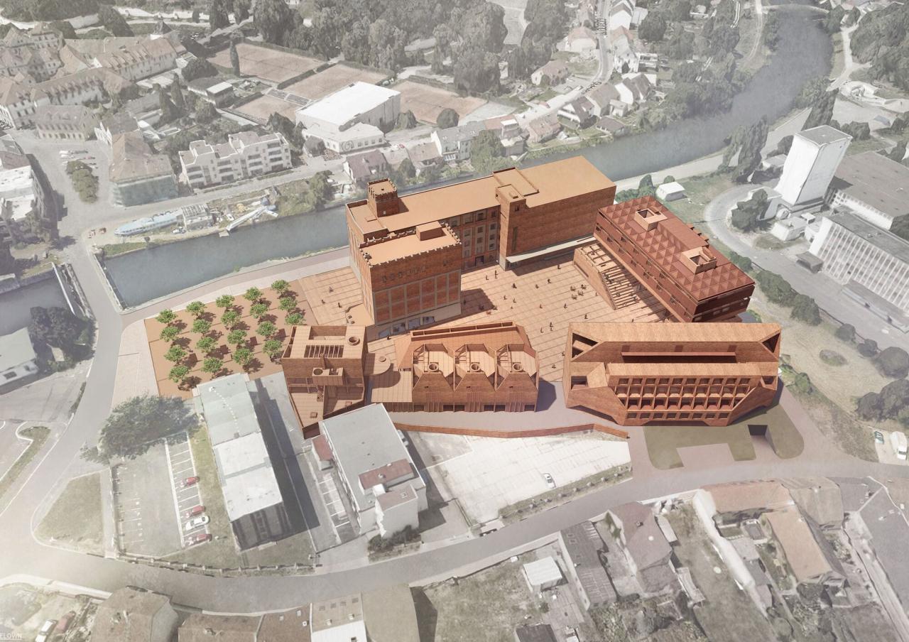 BIM建筑|帕尔杜比采 GAMPA、Sféra 建筑群与自动化工厂公共空间 / Šépka architekti