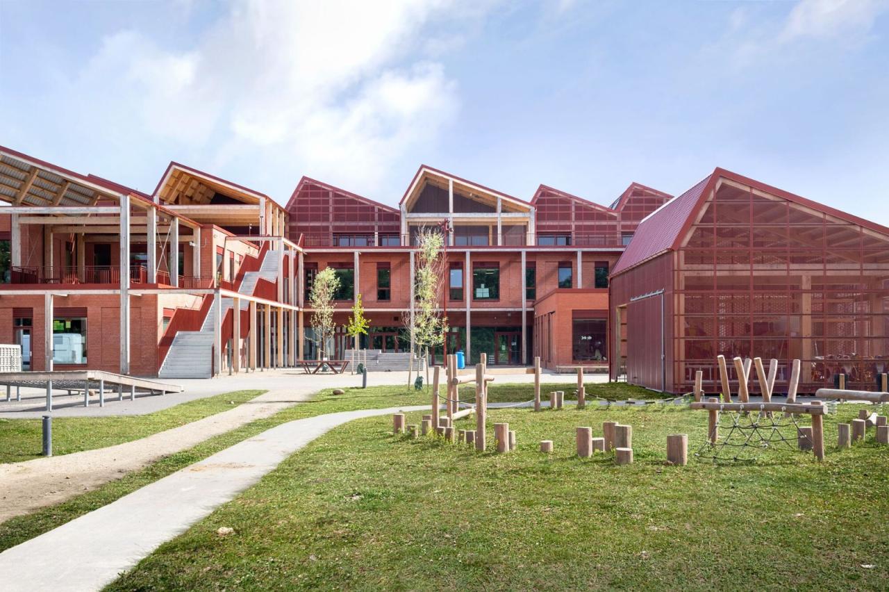 BIM建筑|Dybkær 学校 / Sweco Architects