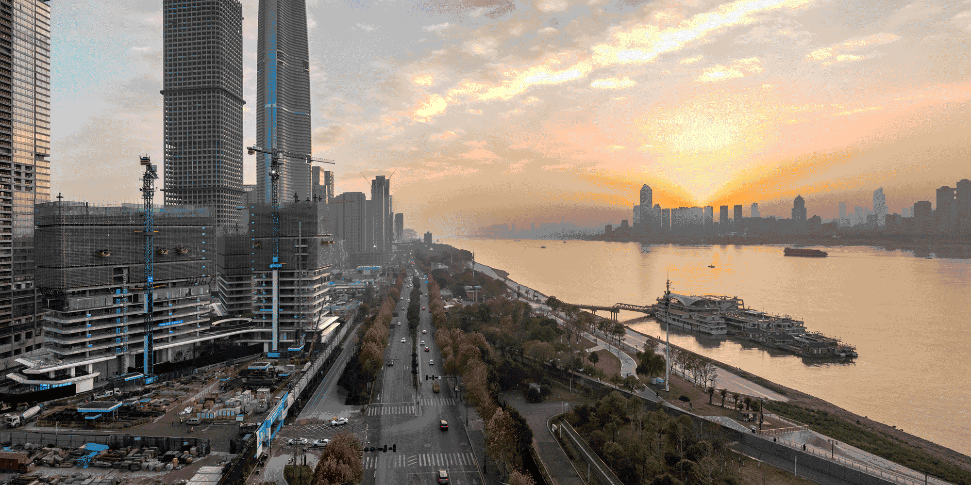 BIM建筑|武汉长江天际，line+朱培栋关于城市坐标的双重思考（下）