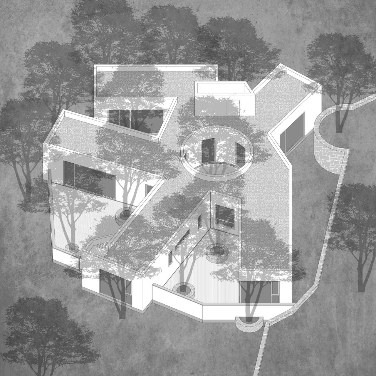 BIM建筑|龙眼树下的院子 / 在场建筑