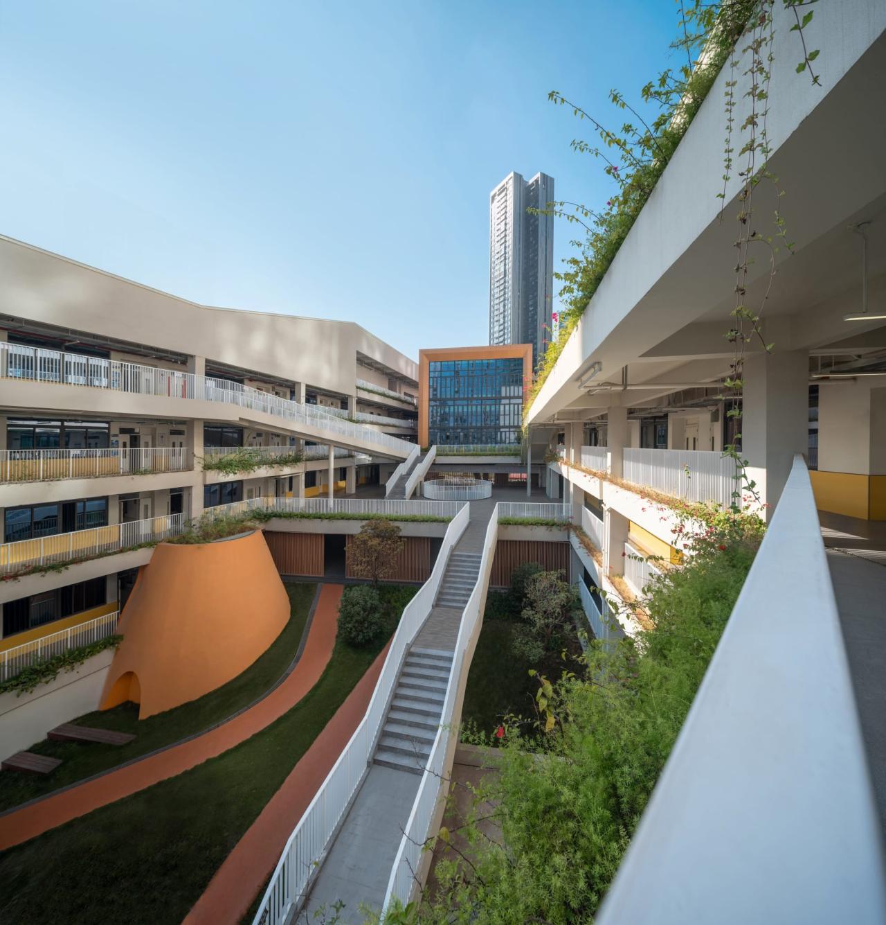 BIM建筑|深圳市龙华区清泉外国语学校初中部 / 一境建筑设计