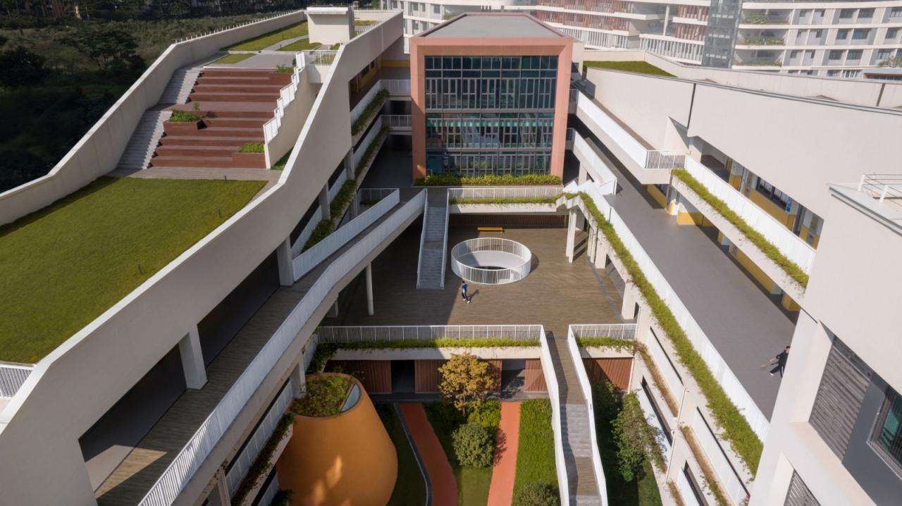 BIM建筑|深圳市龙华区清泉外国语学校初中部 / 一境建筑设计