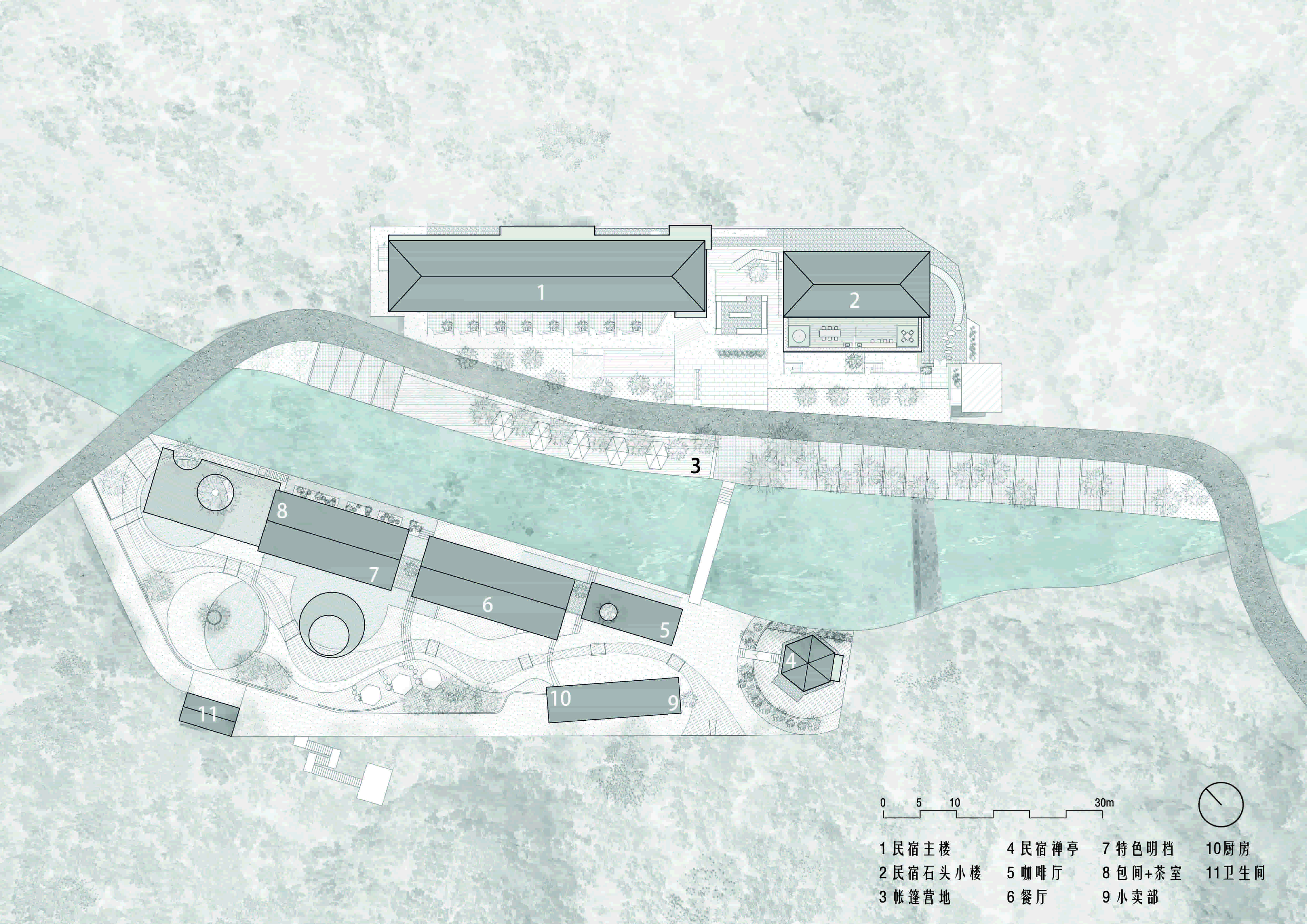 BIM建筑|水雲乡 / 莘野佚筑设计工作室