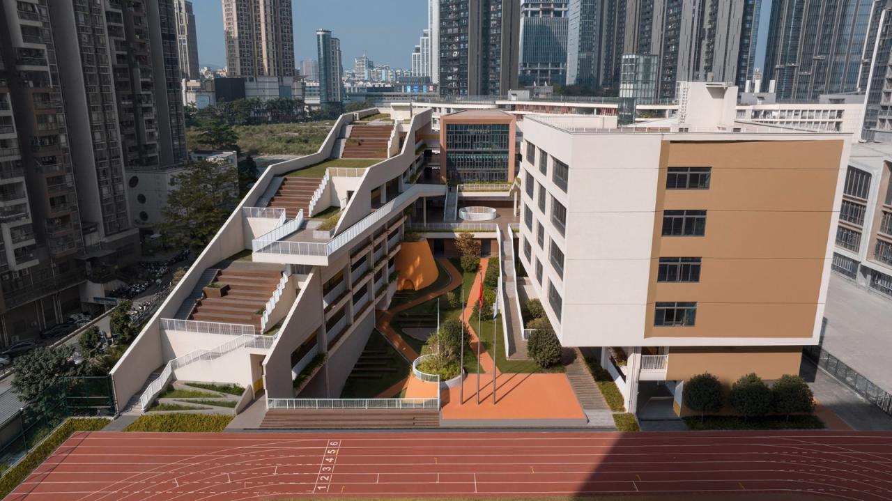 BIM建筑|深圳市龙华区清泉外国语学校初中部 / 一境建筑设计