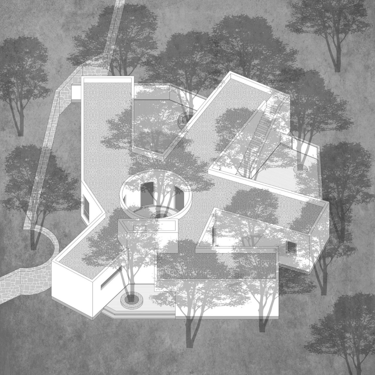 BIM建筑|龙眼树下的院子 / 在场建筑