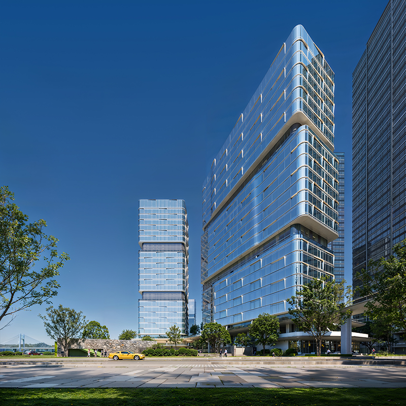 BIM建筑|武汉长江天际，line+朱培栋关于城市坐标的双重思考（下）