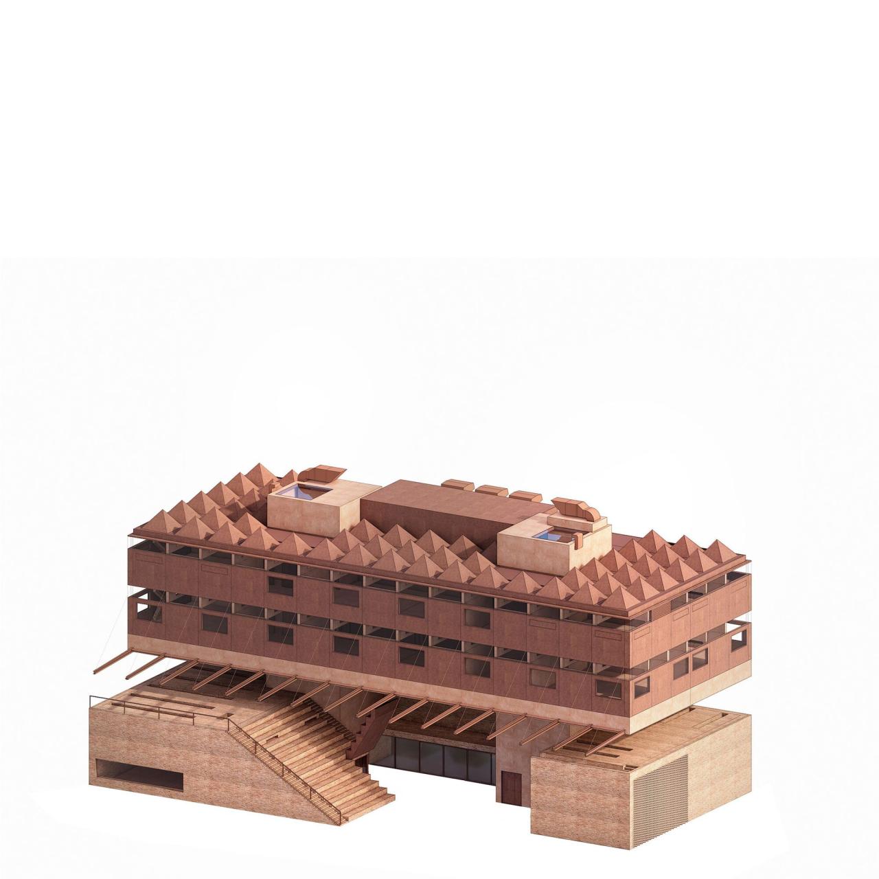 BIM建筑|帕尔杜比采 GAMPA、Sféra 建筑群与自动化工厂公共空间 / Šépka architekti