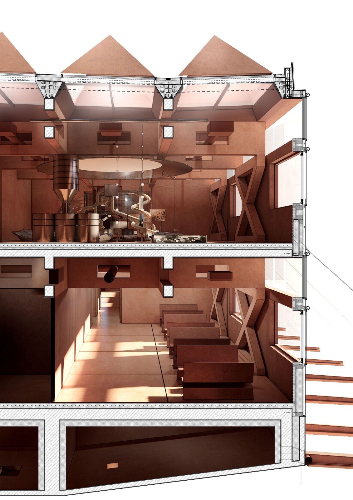 BIM建筑|帕尔杜比采 GAMPA、Sféra 建筑群与自动化工厂公共空间 / Šépka architekti