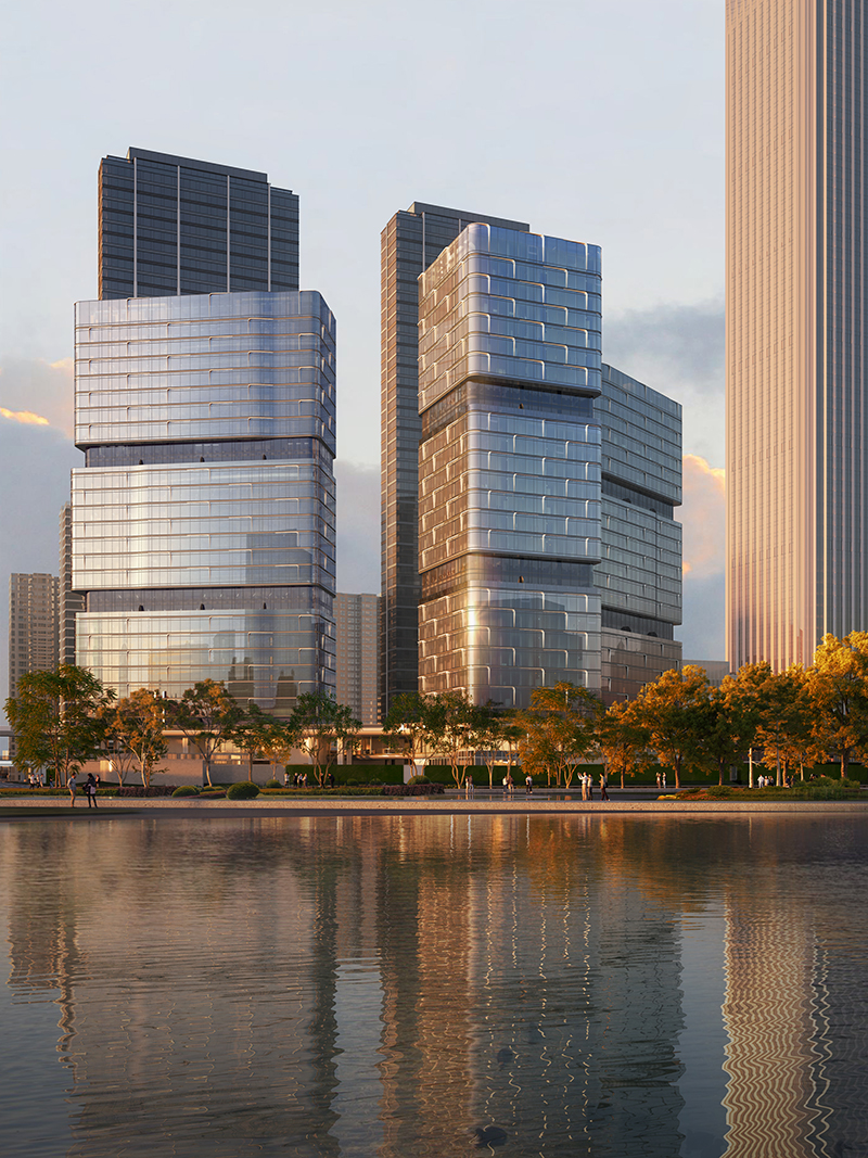 BIM建筑|武汉长江天际，line+朱培栋关于城市坐标的双重思考（下）