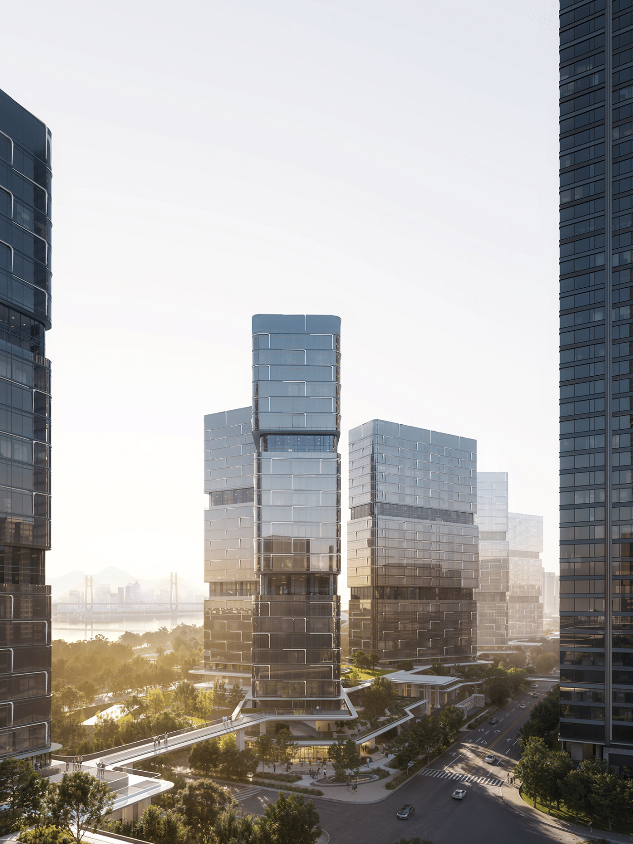 BIM建筑|武汉长江天际，line+朱培栋关于城市坐标的双重思考（下）