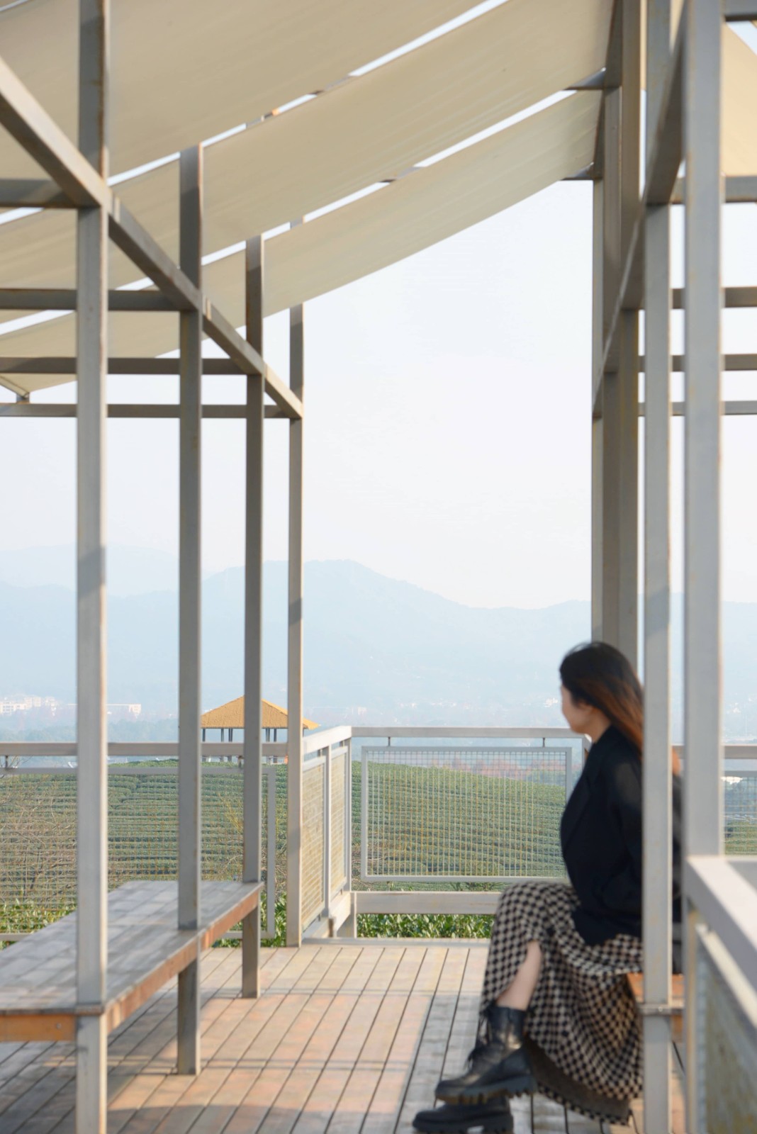 BIM建筑|长埭村艺术乡建系列-茶山浮亭 / 由牧建筑