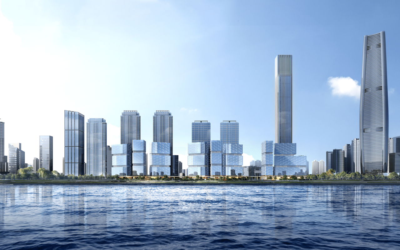 BIM建筑|武汉长江天际，line+朱培栋关于城市坐标的双重思考（下）