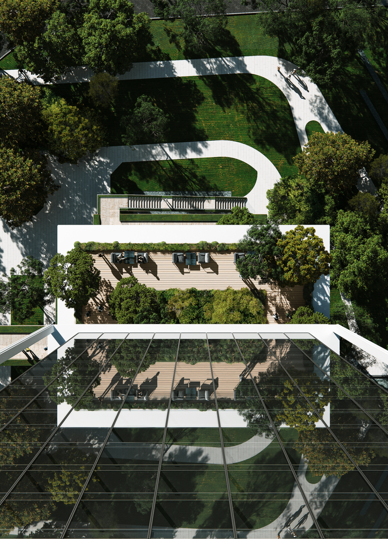 BIM建筑|武汉长江中心国际竞赛方案 / line+朱培栋关于城市坐标的双重思考