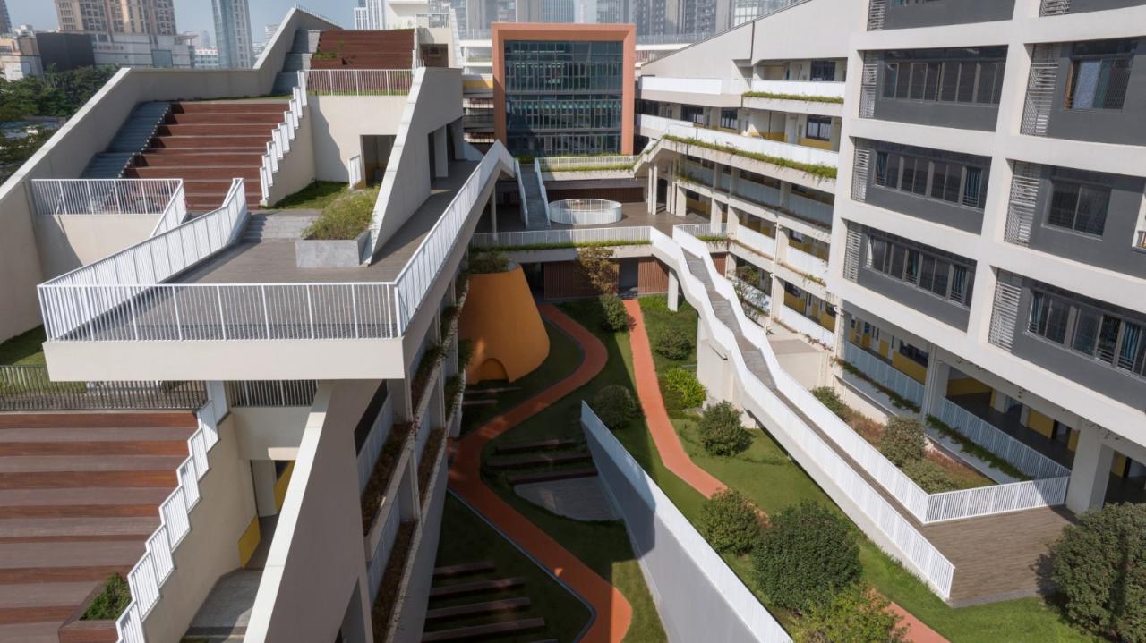 BIM建筑|深圳市龙华区清泉外国语学校初中部 / 一境建筑设计