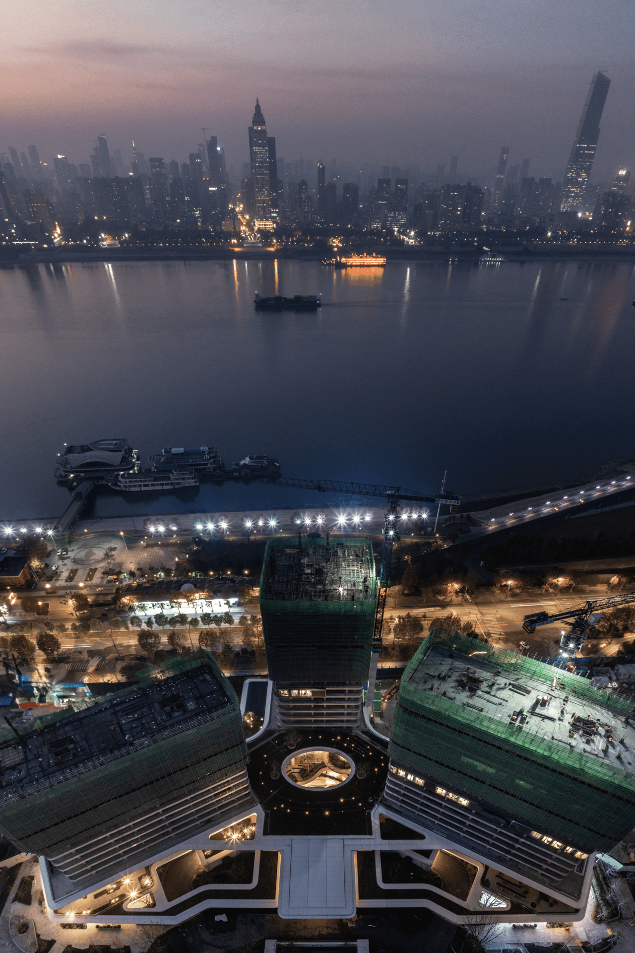 BIM建筑|武汉长江天际，line+朱培栋关于城市坐标的双重思考（下）