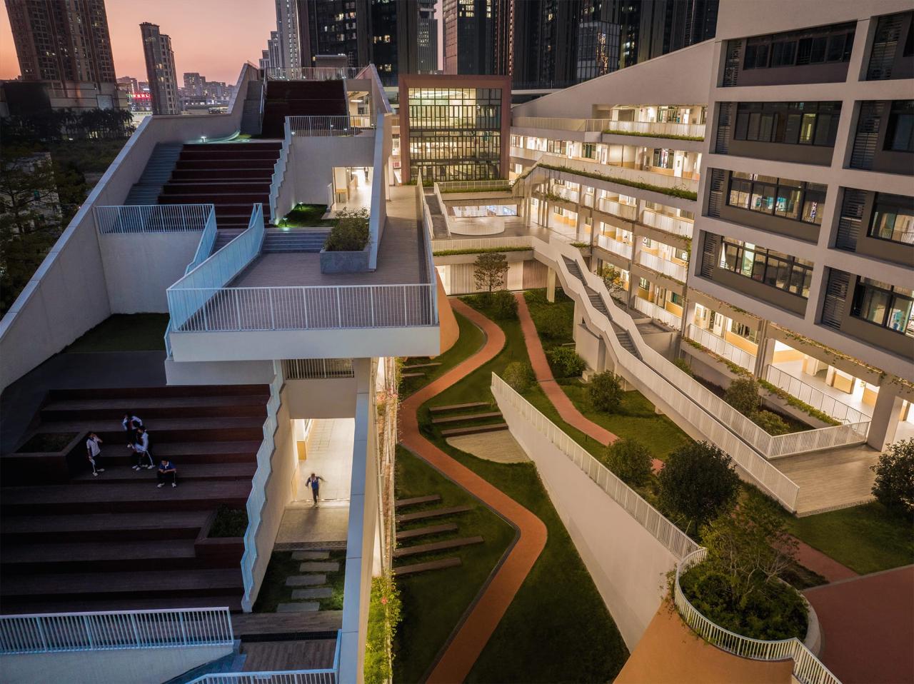 BIM建筑|深圳市龙华区清泉外国语学校初中部 / 一境建筑设计