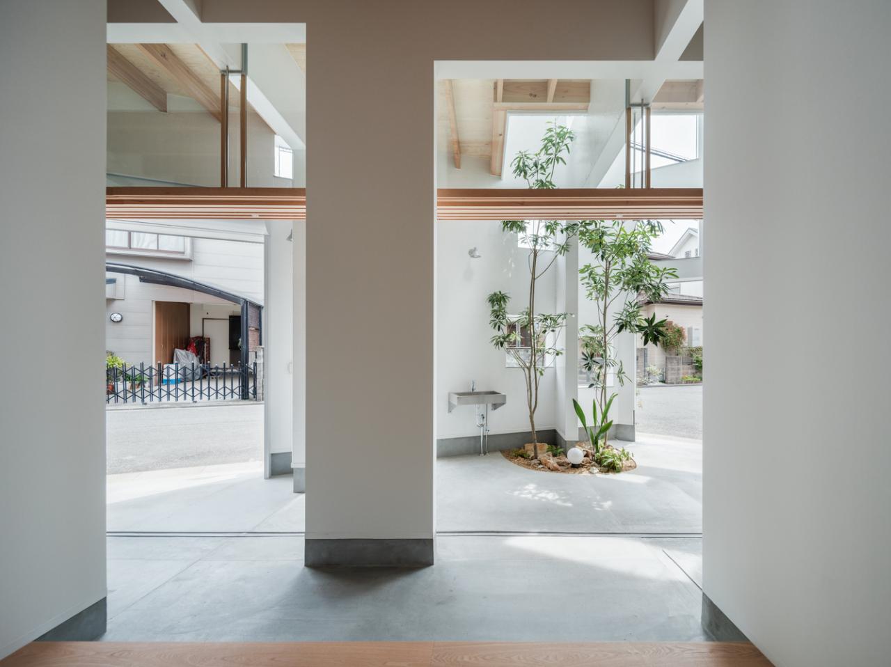 九宫格划分不规则五边形不同规格的开口日式住宅设计