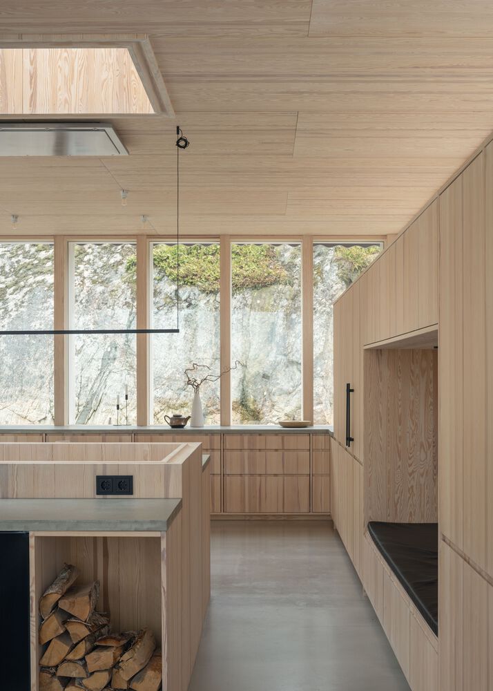 海峡边建筑奇迹挑战地形打造绝美视野的木质别墅设计