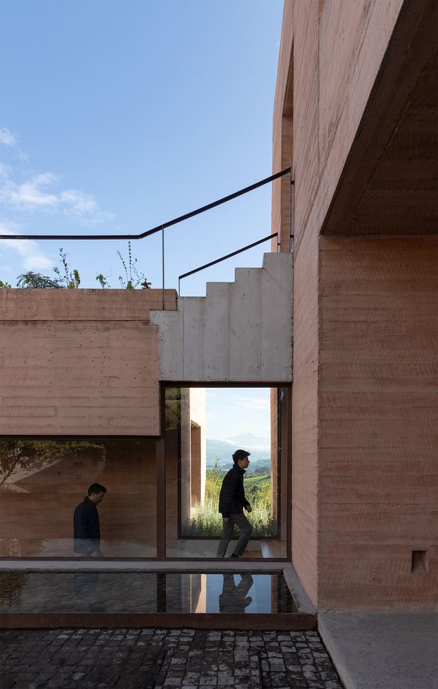 移动不同角度观察景观动态自然情感体验的别墅设计