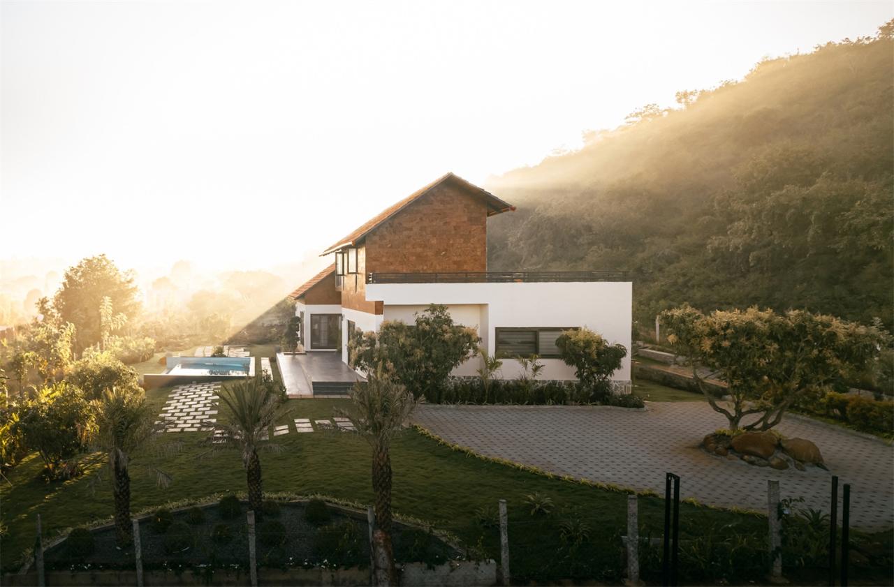 对环境气候材料研究响应与自然完美对话的别墅设计