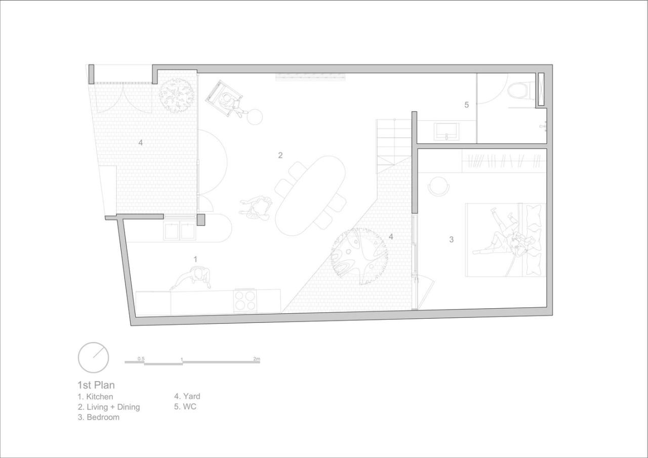 城市小巷夹缝中的山谷秘境承载亲情时光的别墅设计