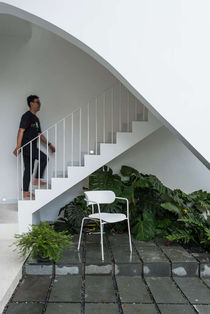 住宅 + 工作室设计风水难题下的曲线建筑智慧