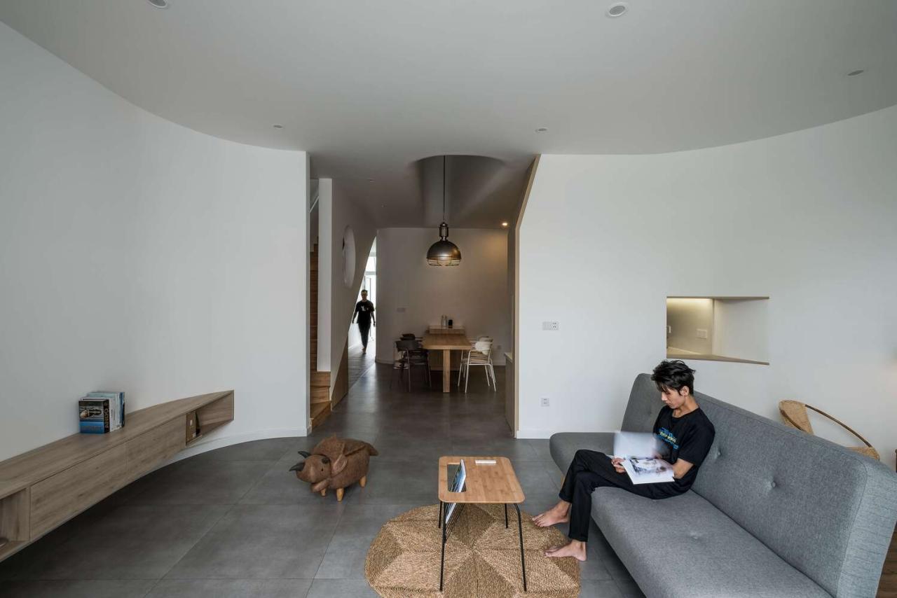 住宅 + 工作室设计风水难题下的曲线建筑智慧