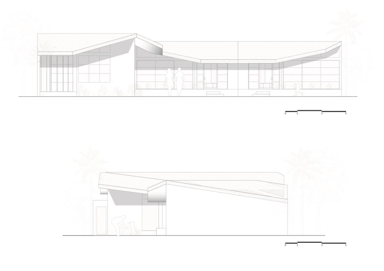诗意森林里的侘寂之境翻转屋顶下的自然别墅设计