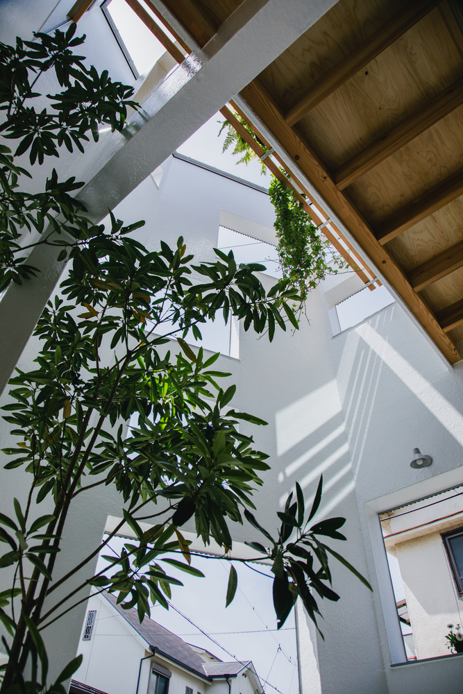 九宫格划分不规则五边形不同规格的开口日式住宅设计