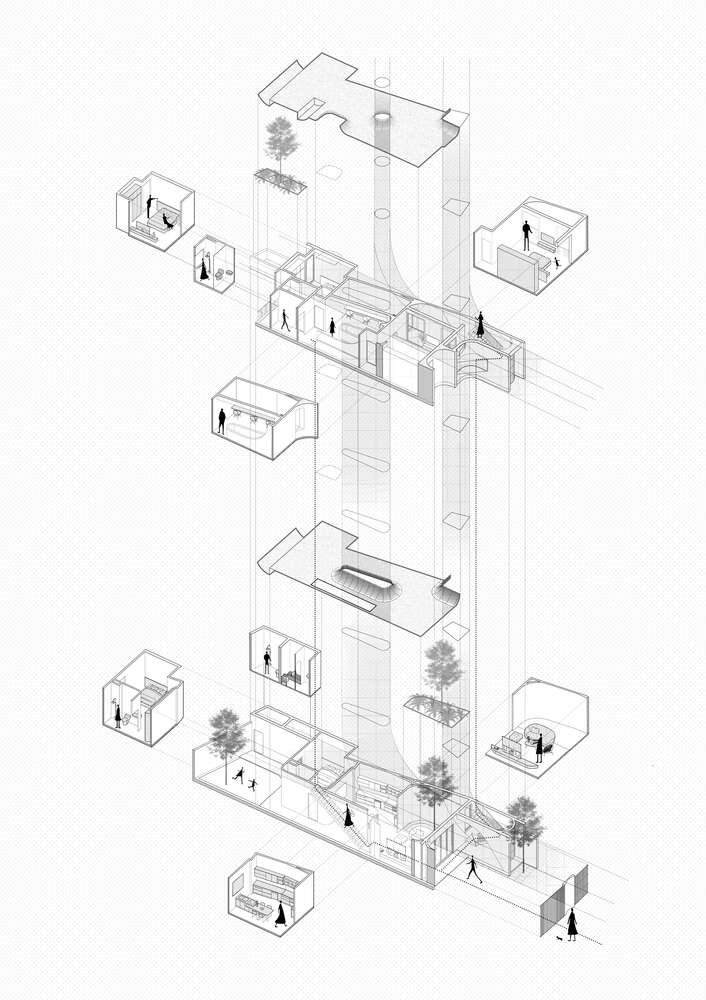 住宅 + 工作室设计风水难题下的曲线建筑智慧