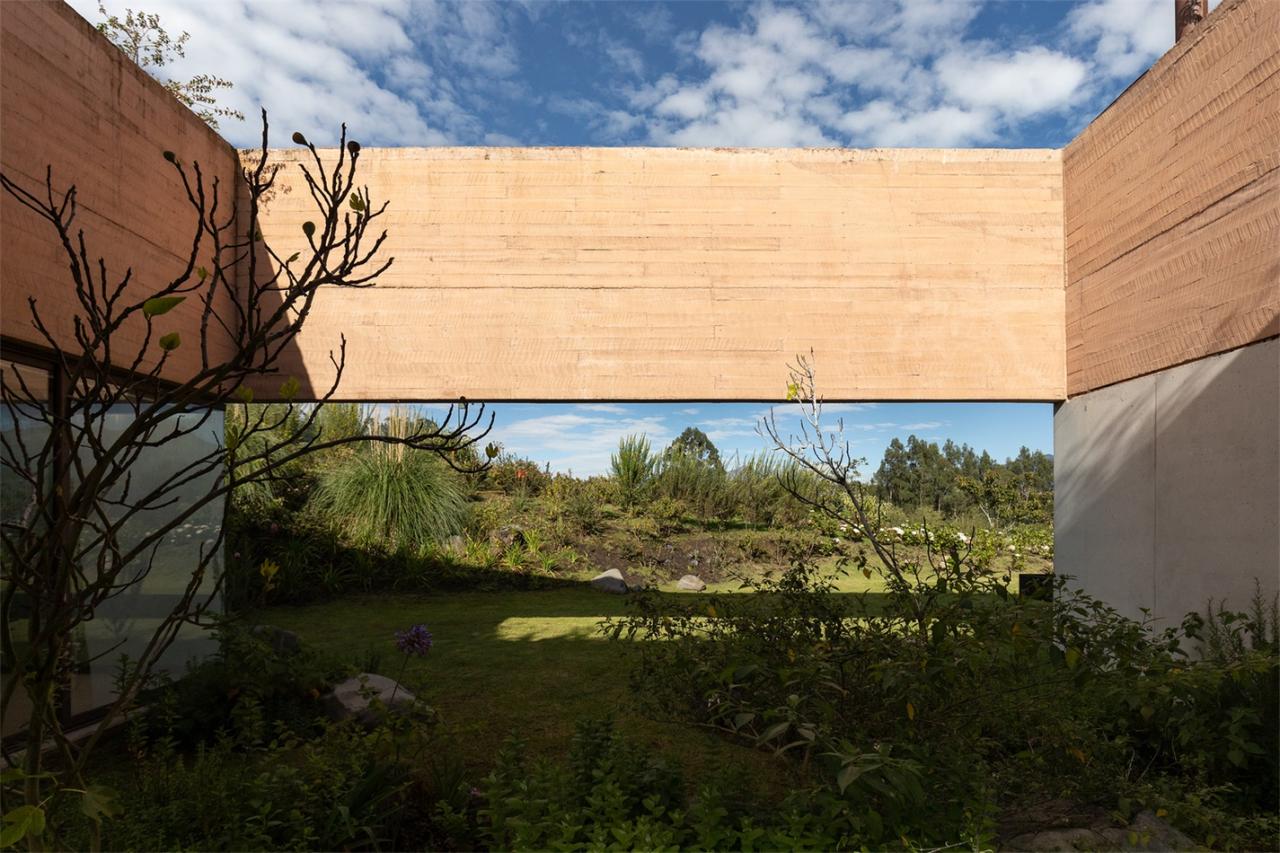 移动不同角度观察景观动态自然情感体验的别墅设计