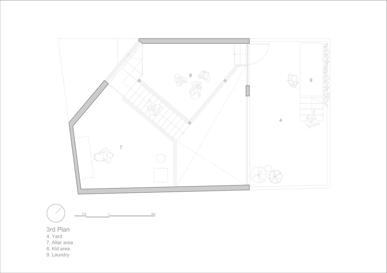 城市小巷夹缝中的山谷秘境承载亲情时光的别墅设计