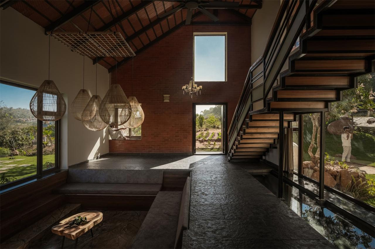 对环境气候材料研究响应与自然完美对话的别墅设计